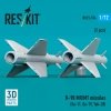 RESKIT RS72-0574 R-98 MR/MT missiles (2 pcs) (3D Printed) 1/72